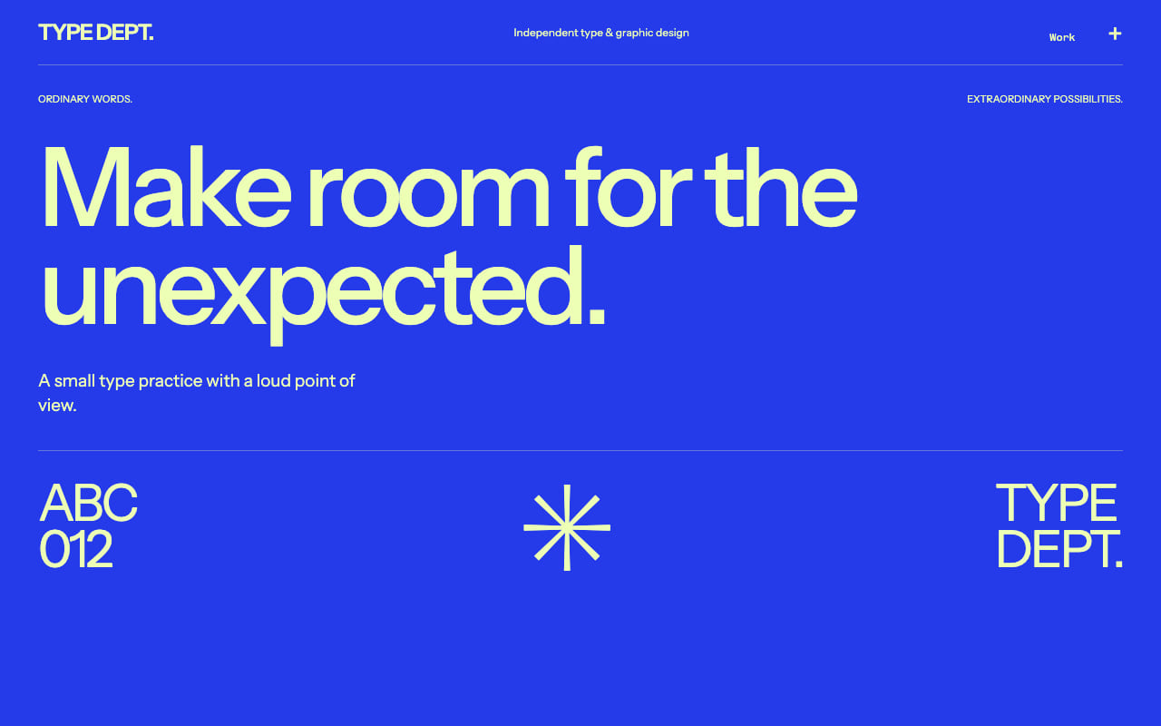 TYPE DEPT. / Typography. Recorded with the Basalio free plugin.